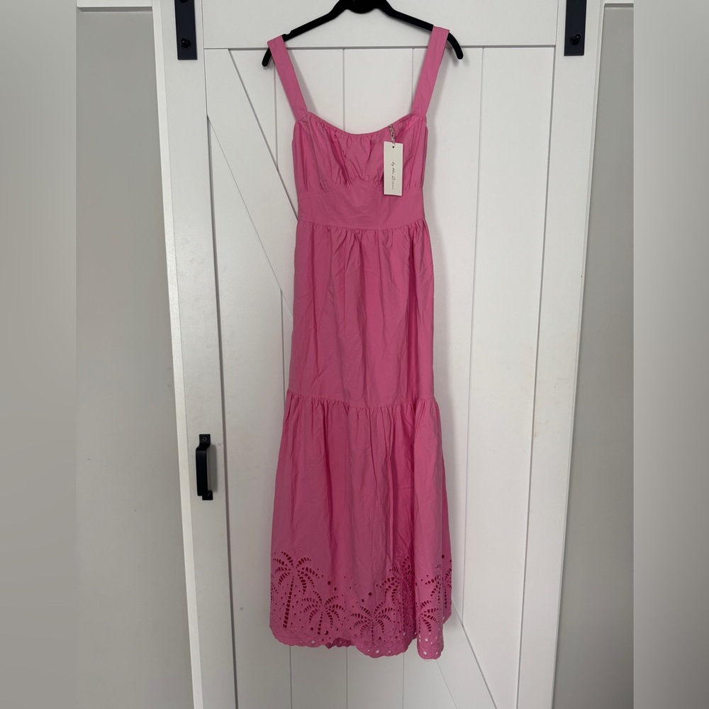 Red Dress Boutique Pink Eyelet Maxi Sundress